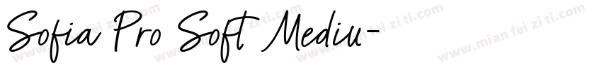 Sofia Pro Soft Mediu字体转换